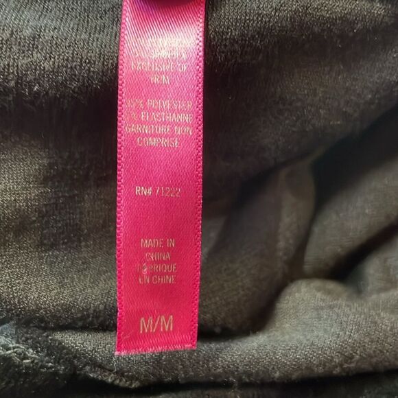 Vince Camuto Black Velour Hoodie Pullover Sweatshirt Women’s Sz M/XL - Picture 5 of 6